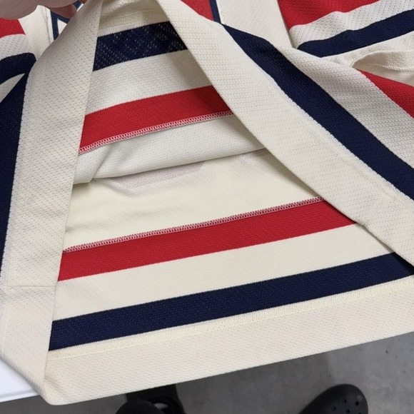 New York Rangers Reebok NHL Jersey Cream Red Mens Size L richards #19 - Picture 3 of 7